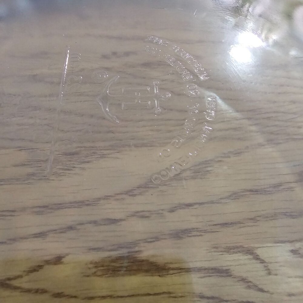 Anchor Hocking Green Pie Plate 9" glass dish 1qt scalloped edges bakeware - Picture 5 of 6